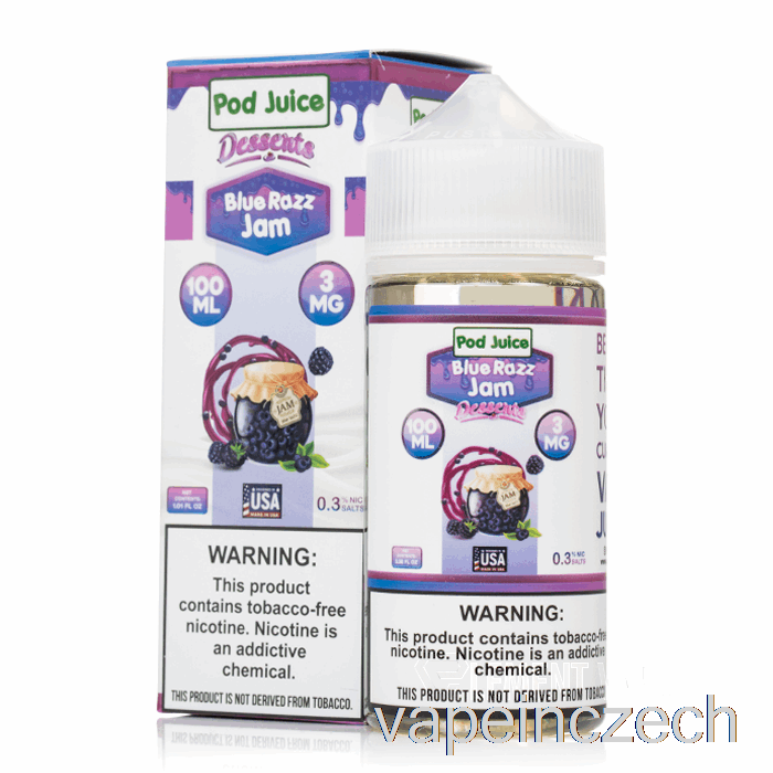 Blue Razz Jam - šťáva Z Lusku - 100 Ml 6mg Vape Per